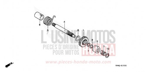 AXE DE KICKSTARTER XR100RY de 2000